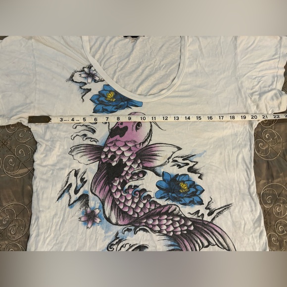 Truly Madly Deeply Koi fish T shirt - Picture 3 of 6